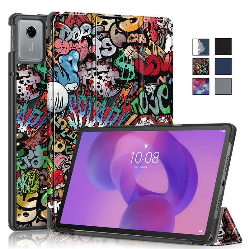 Coque Para Lenovo Idea Tab 11 Caso TB336FU Três Dobras Suporte De Couro Magnético Inteligente Pintado Capa Funda TB336ZU