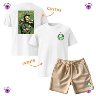 Kit Infantil 2 peças Sendo 1 Camiseta e 1 Bermuda Moletinho Abel Ferreira Palmeiras Verdão Avante Palestra  Infantil em Oferta na Shopee