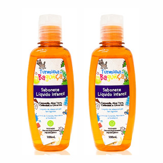 Kit 02 Sabonetes Líquido Baby TURMINHA DA BAGUNÇA 200 ml  Produto 100% Vegano em Oferta na Shopee