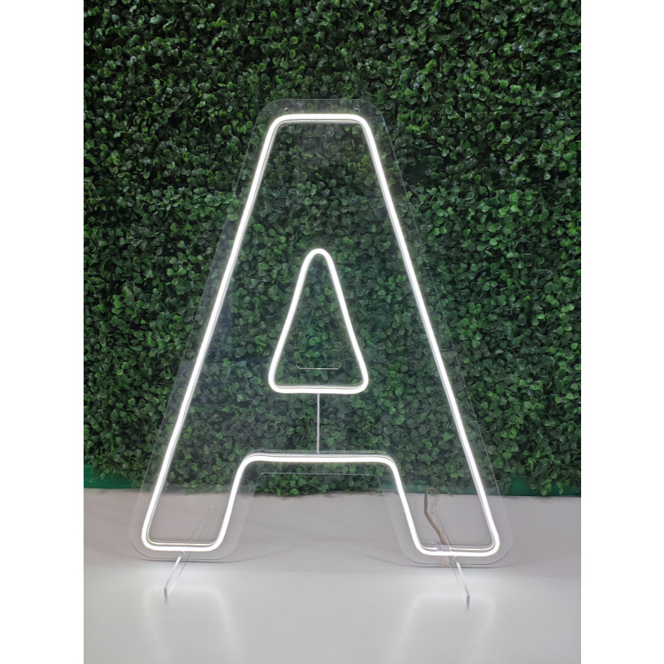 Placa Neon Led Letras de A - Z 80CM DE ALTURA em Oferta na Shopee