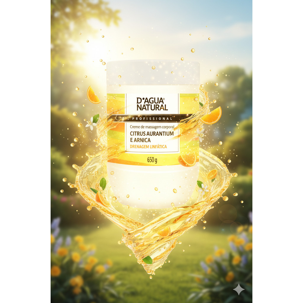 Creme de Massagem Citrus Arnica D’Água Natural 650g — imagem 2 de 2