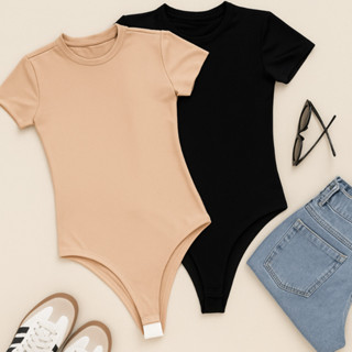 Kit 2 Bodys Femininos Careca Manga Curta | Suplex Confortável | Moda Verão e Tendência Casual em Oferta na Shopee