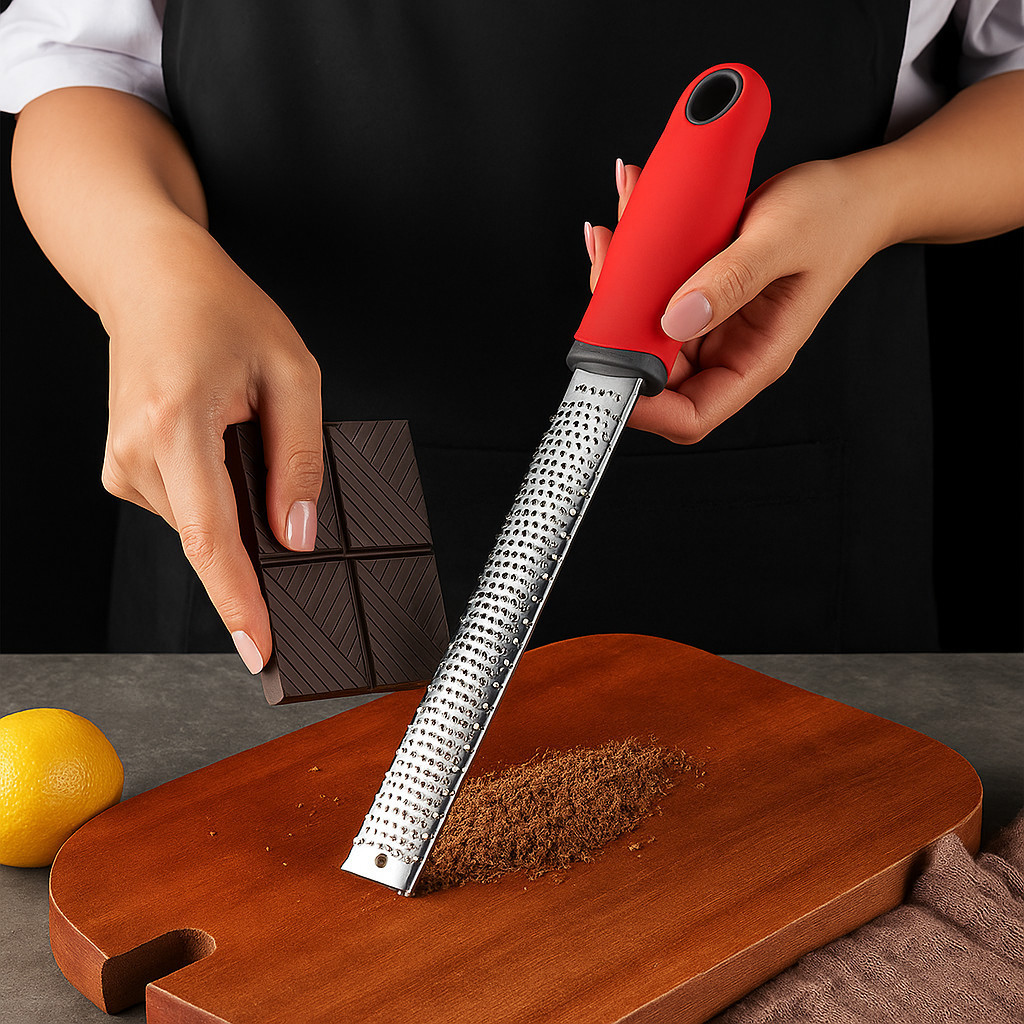 Zester De Raspas Ralador Multifuncional Inox Microplane Multifuncional Cozinha Parmesão Limão