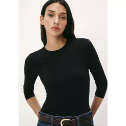 Blusa Básica Feminina Manga Longa Slim