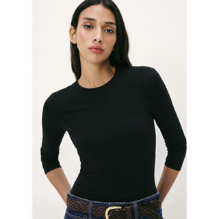 Blusa Básica Feminina Manga Longa Slim em Oferta na Shopee
