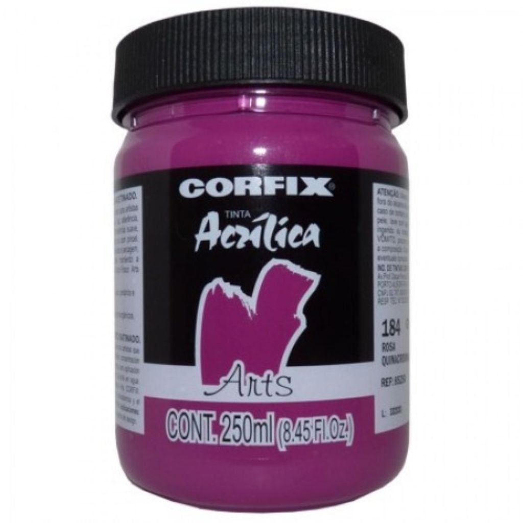 Tinta Acrilica Corfix Arts G1 184 Rosa Quinacridona 250ml