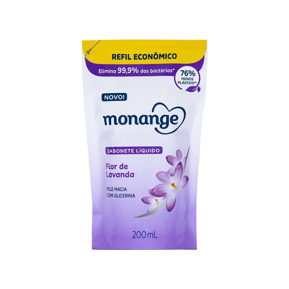 Sabonete Líquido Monange Lavanda Refil 200ml
