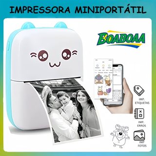 Mini Impressora Térmica Printer Etiquetadora Portátil Bluetooth Sem Fio Foto Nota Imagem Para Xiaomi