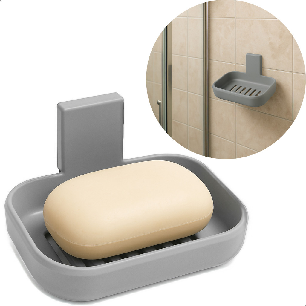 Saboneteira Suporte Porta Sabonete Adesivo Parede Sem Furo em Oferta na Shopee