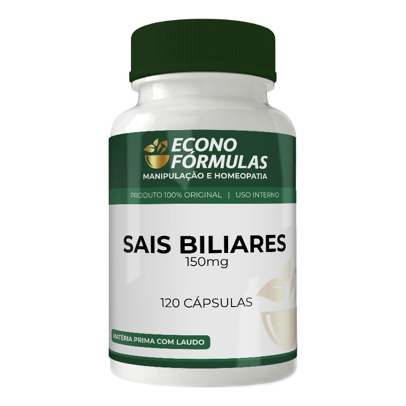 Sais Biliares 150mg 120 Cápsulas - Sem Sabor