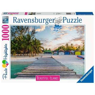 Puzzle 1000 Peças Ilha Caribenha Ravensburger 12000159 em Oferta na Shopee