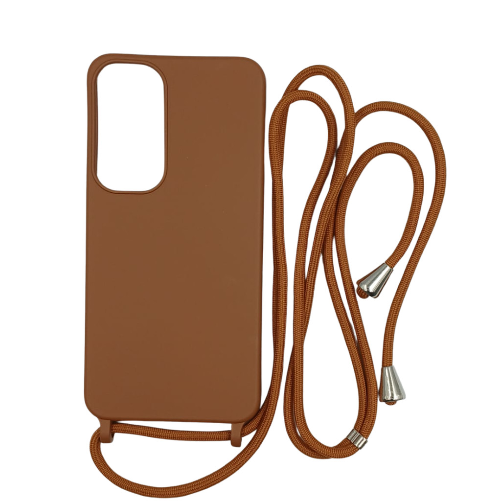 Capa com Alça Ajustável para Samsung S - Marrom