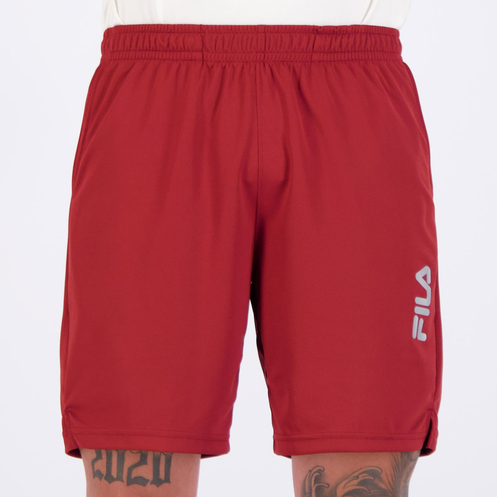 Bermuda Fila Sports Myler 8 Bordô