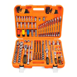Jogo de Ferramentas e Soquetes 1/4", 3/8" e 1/2" com 176 Peças Tramontina PRO