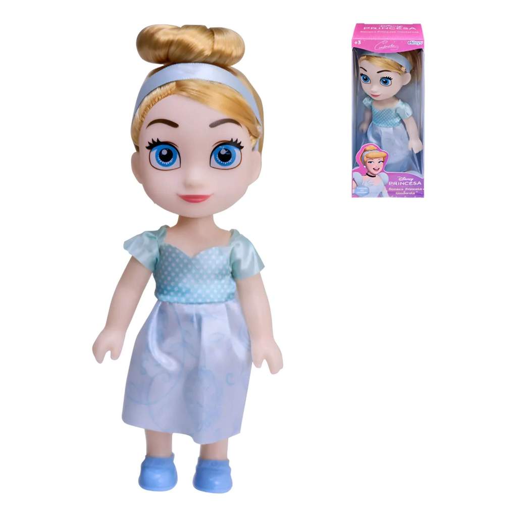 Brinquedo Infantil Mini Boneca Princesa Cinderela 15cm +3 Anos Etitoys - YD-830 em Oferta na Shopee