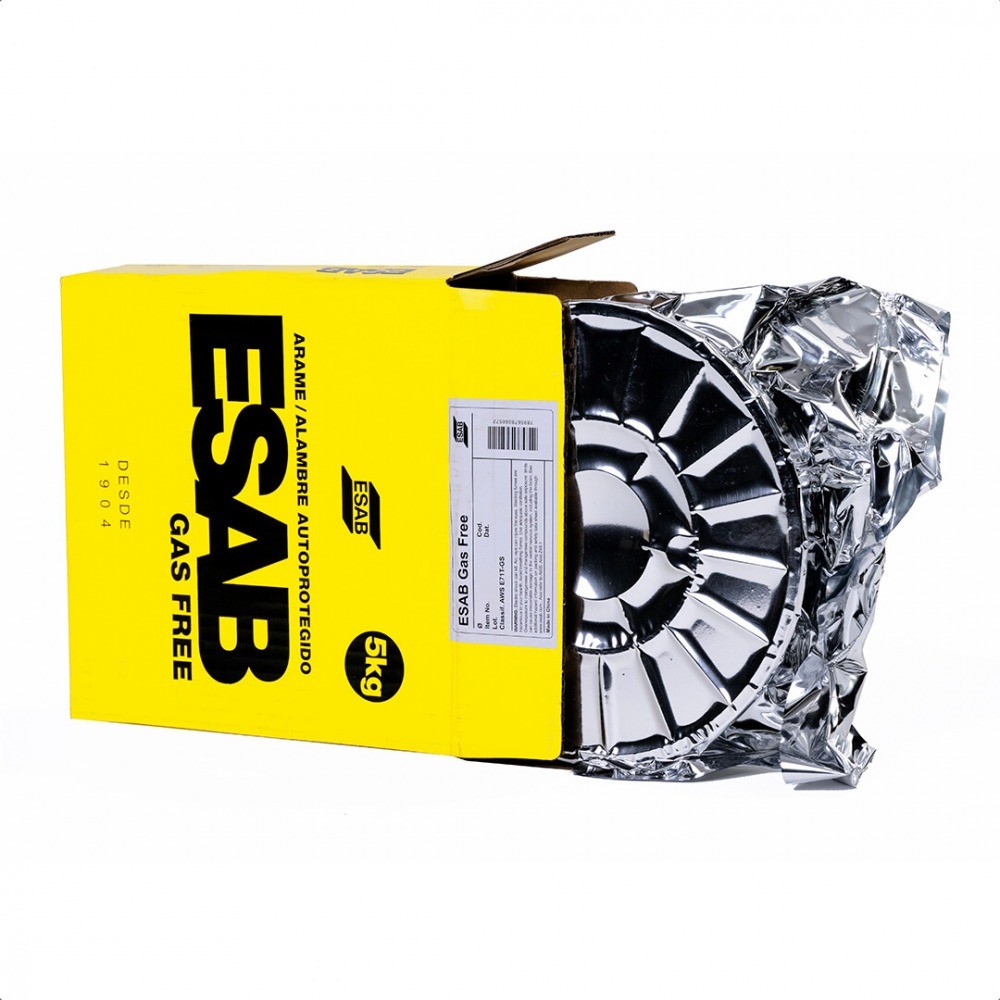 Detalhes do Arame para solda mig 1,0 mm 5 kg uso sem gás - Gas Free Esab