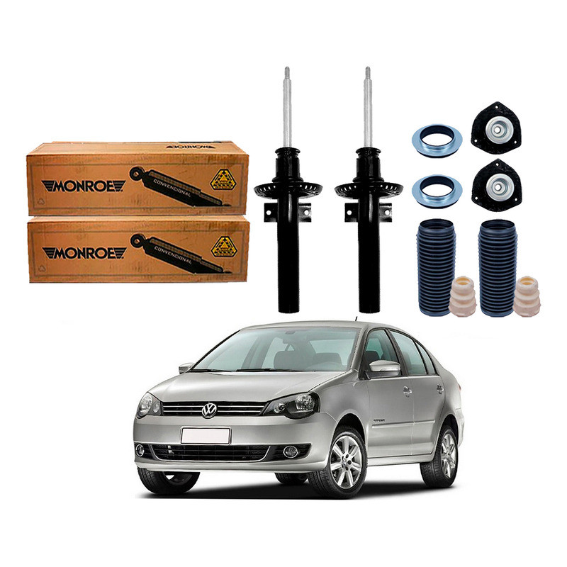 Kit Amortecedor Dianteiro, Polo Sedan 1.6 2012 A 2015 em Oferta na Shopee