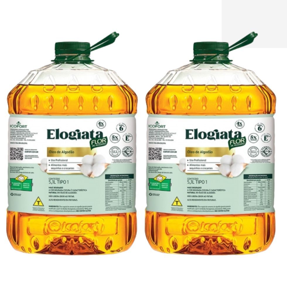 Kit 2 Óleo de Algodão Elogiata 5,1 Litros em Oferta na Shopee