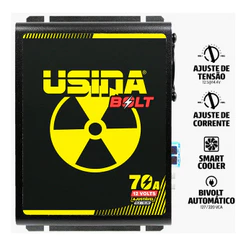 Fonte Usina Bolt 70A 12V Bivolt Alta Potência Nova Lançamento Para Som Carro Alta Performance