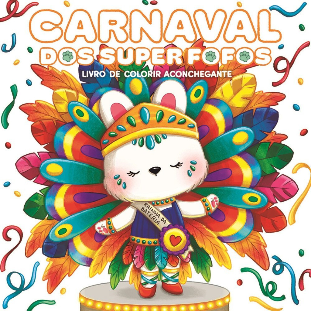 Livro de Colorir Carnaval dos Superfofos – Personalizado com Nome | Envio Imediato