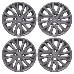 Calota Aro 15" cor Grafite Modelo Argo/Cronos 2022 Jogo c/ 4 Calotas Grid - 296CP-GFT-E