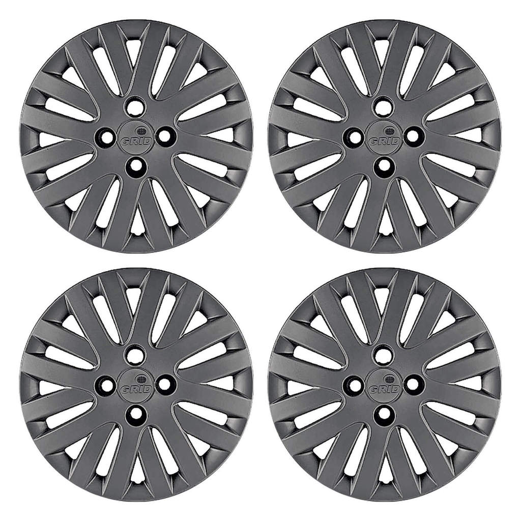 Calota Aro 14" cor Grafite Modelo Gol/Voyage/Saveiro G5 09/11 Jogo c/ 4 Calotas Grid - 009CA-GFT-E
