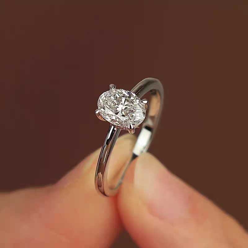 Anel Solitário Liga de Alumínio Folheado a Ouro 18k com Zircônia – Anel de Noivado Feminino
