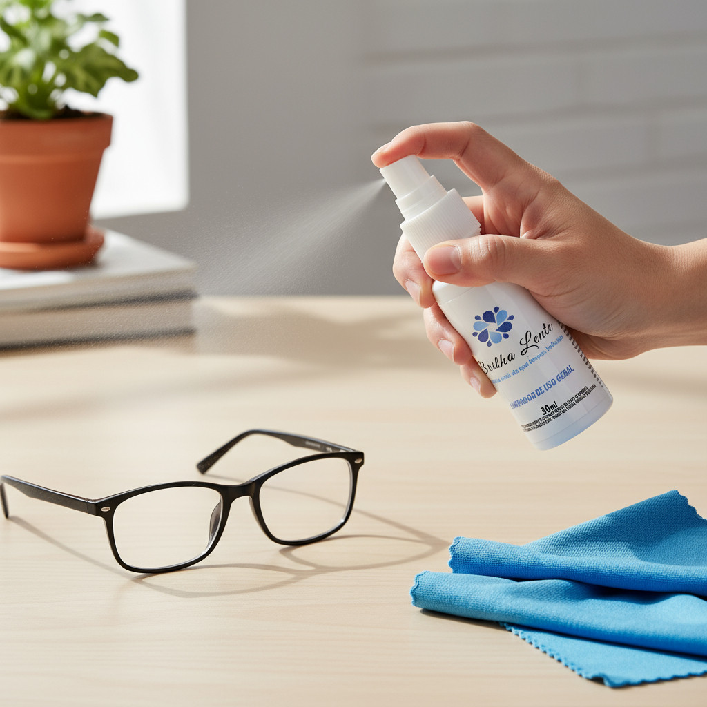 SPRAY Brilha Lente 30ml com KIT Limpador de Uso Geral para Óculos, Lentes e Telas em Oferta na Shopee