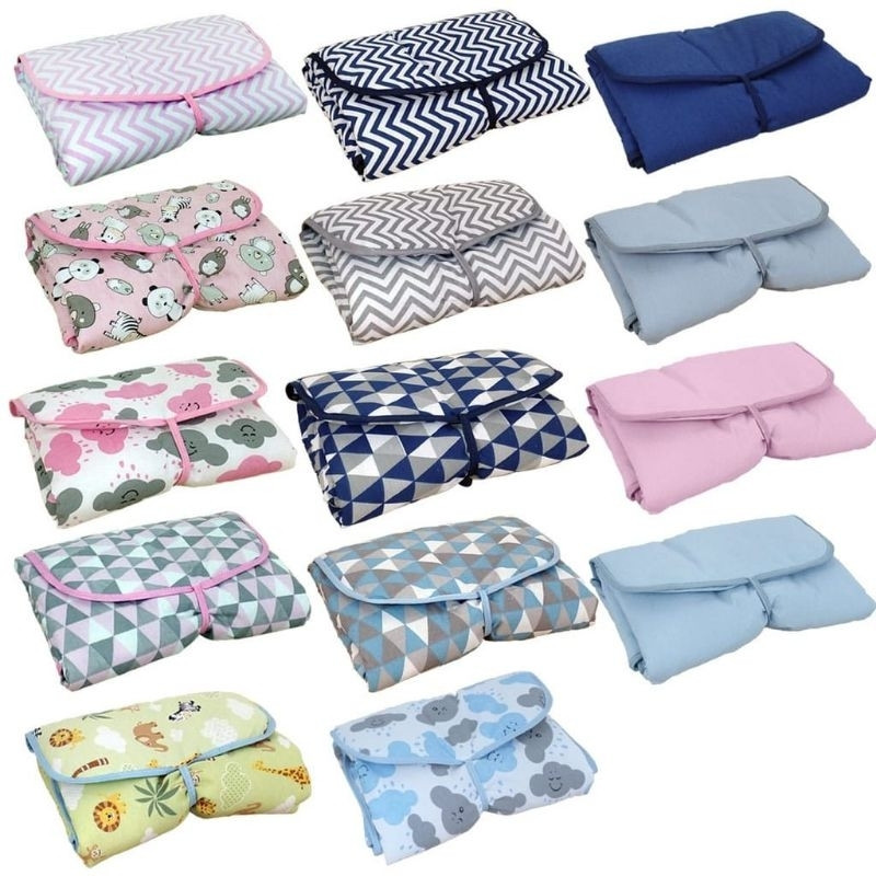 Trocador De Bolsa Com Estampas Sortidas 100% algodão 65x45  - Narababy