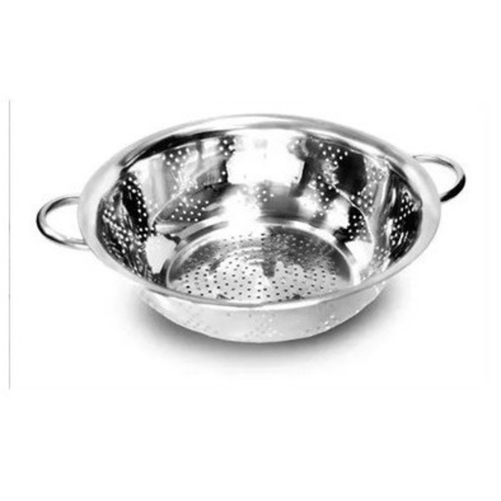 Escorredor De Massas 24Cm Ou 28 Cm De Inox Para Alimentos De Cozinha Prático E Fácil De Se Usar
