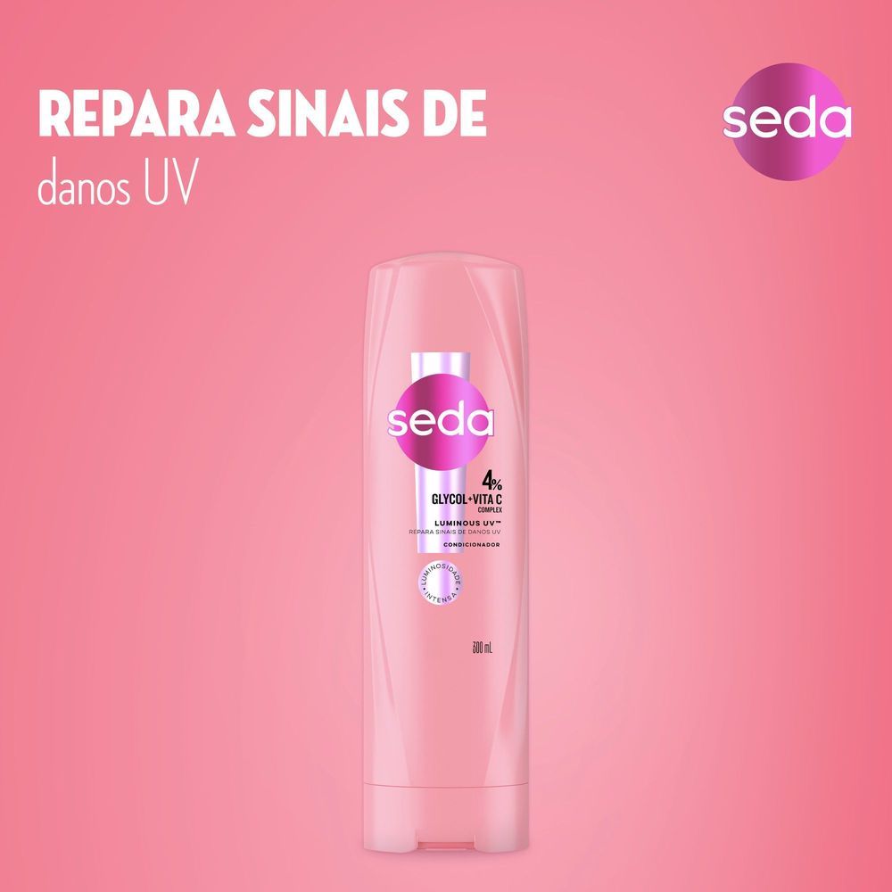 Detalhes do Condicionador Seda 4% Glycol e Vita C Complex Luminous Uv 300ml