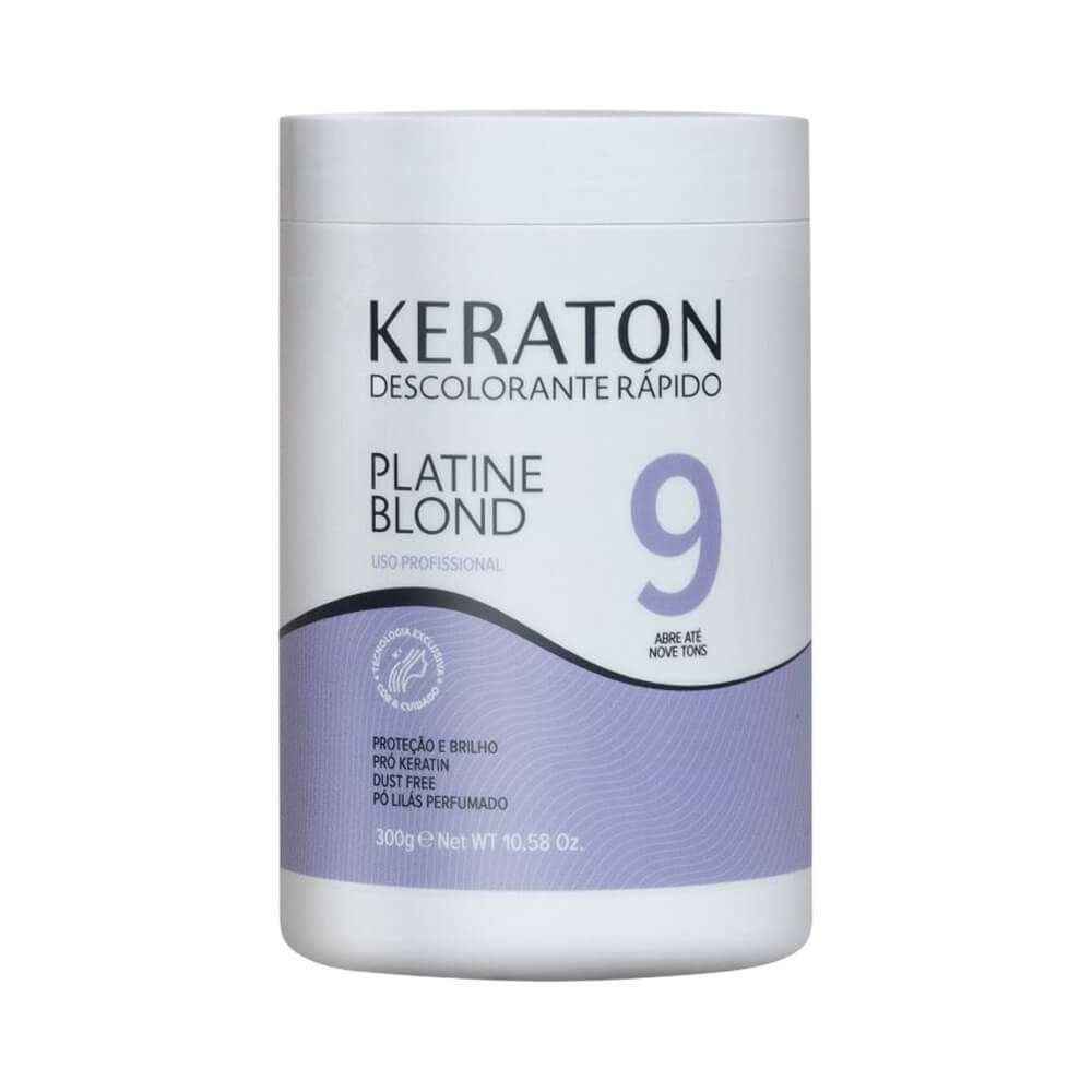 Pó Descolorante Keraton Platine Blond 300g em Oferta na Shopee