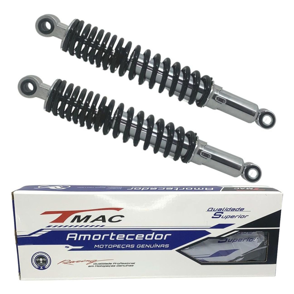 Par de Amortecedor Traseiro Honda Cg Fan 150 2010 até 2015 Mod Original Tmac
