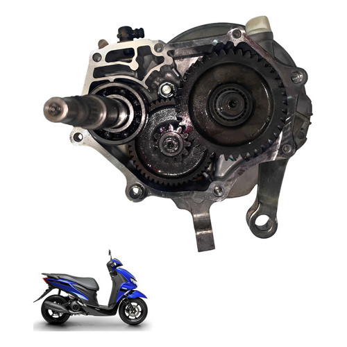 Caixa De Macha Cambio Yamaha Fluo 2023 Original   -2581 Azul