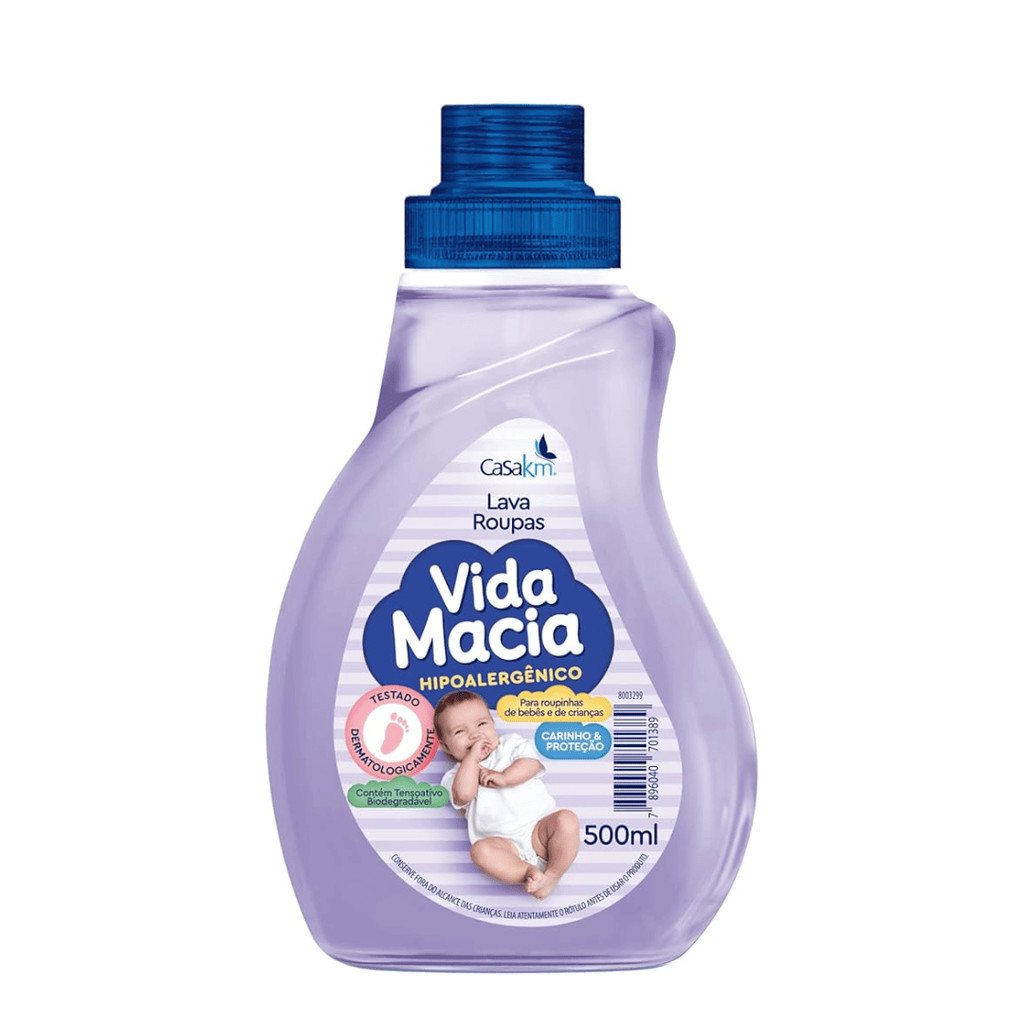 LAVA ROUPAS LIQUIDO 500ML VIDA MACIA em Oferta na Shopee