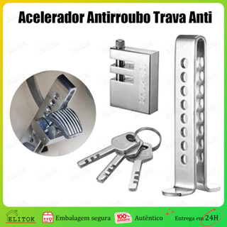 Acelerador Antirroubo Universal para Veículo Trava Antifurto para Pedal de Freio Aço Inoxidável Ajustável 8 Níveis em Oferta na Shopee