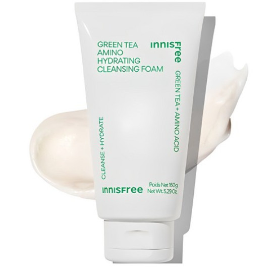 [INNISFREE] Nova Espuma De Limpeza Hidratante Amino De Chá Verde Da