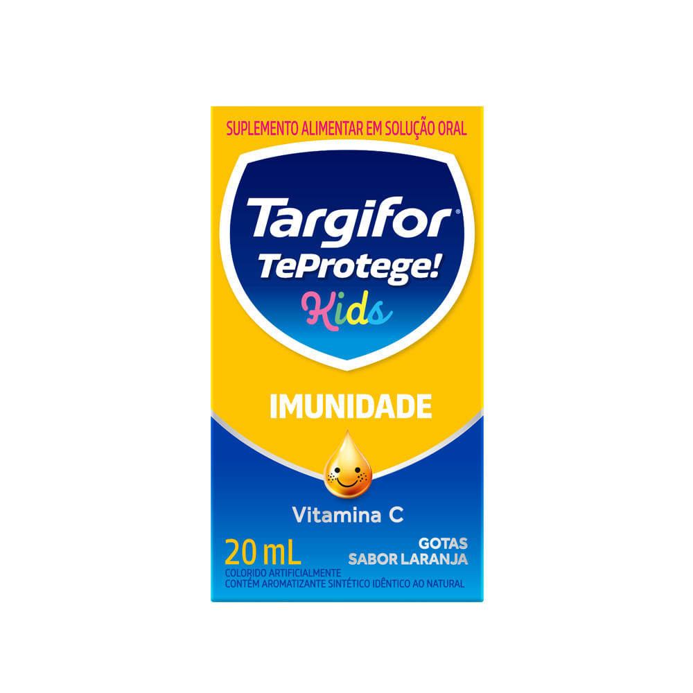 Targifor Teprotege Kids Imunidade Vitamina C Sabor Laranja Gotas 20ml em Oferta na Shopee