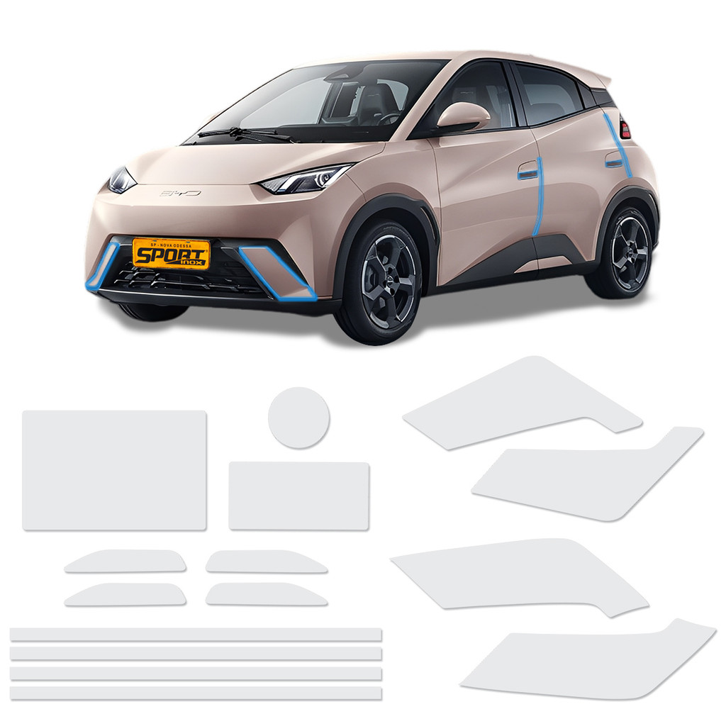 Kit Adesivos Ppf Premium Para Byd Dolphin Mini 2025 Completo em Oferta na Shopee