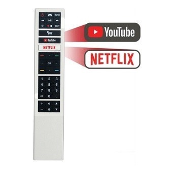 Controle Remoto compativel p/ Tv Aoc Led Smart 4k - Youtube Netflix FBG 9061