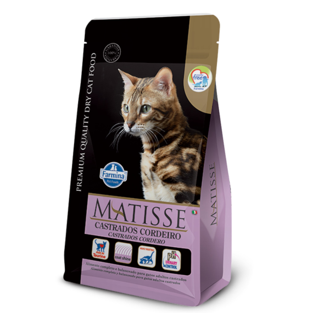 Ração Matisse para Gatos Castrados Sabor Cordeiro 800g