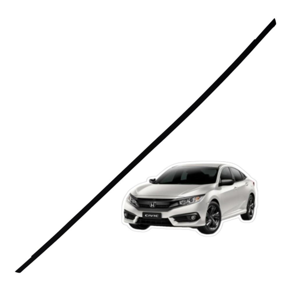 Friso borracha pingadeira esquerda do teto Honda Civic 2017