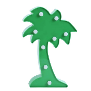 Luminária LED Coqueiro - Verde - 16x25x3cm - 1 unidades - Artlille - Rizzo em Oferta na Shopee