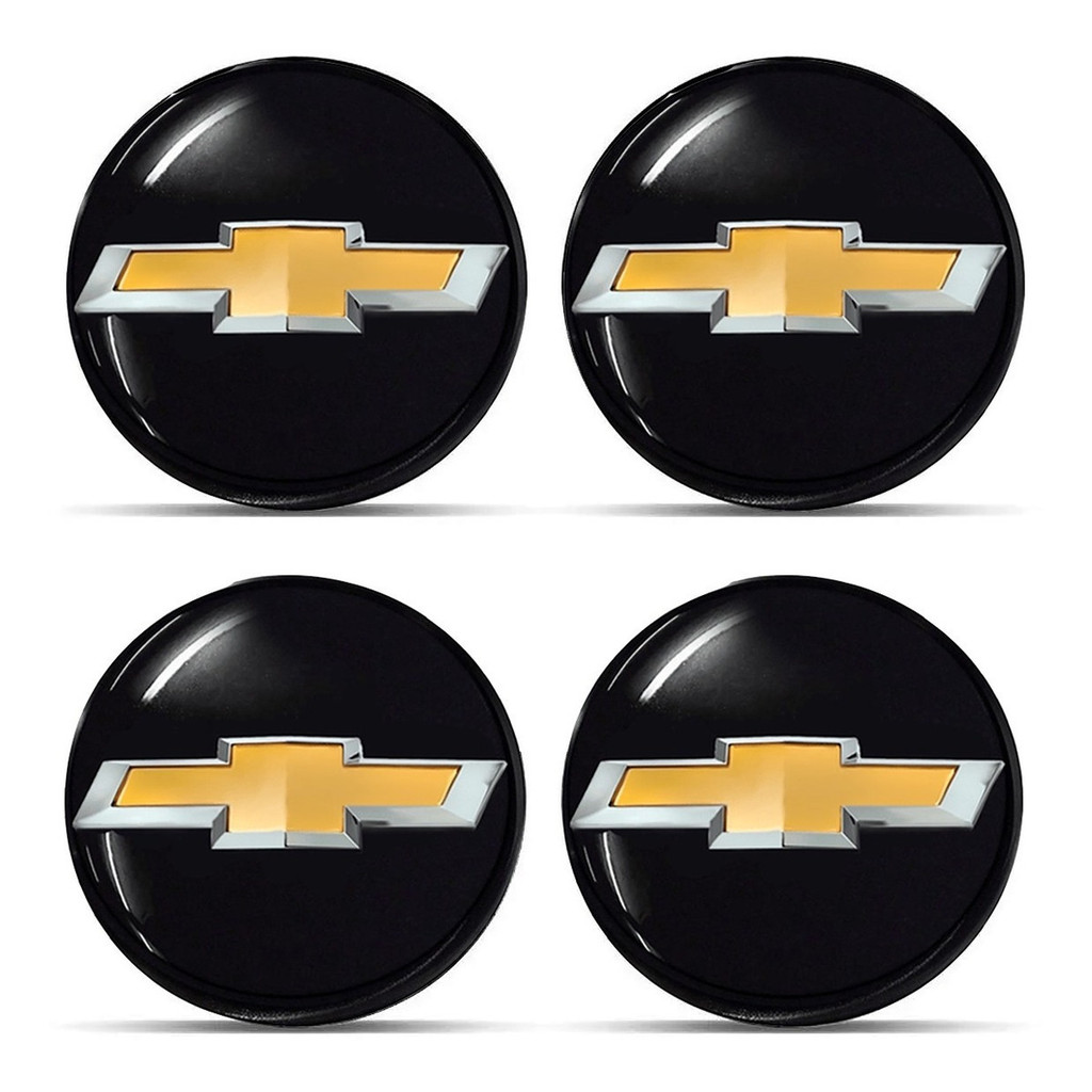 Kit 4 Emblema Calota Gm Adesivo Resinado Carlota 48mm Roda