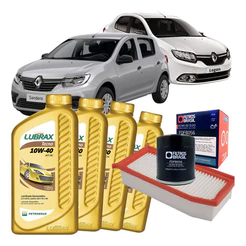 Kit Troca De Oleo Clio Sandero Logan March 1.0 16v 10w40