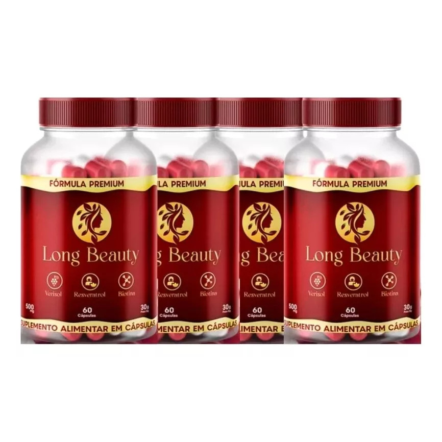 4x Long Beauty Original - 60 Cápsulas Promoção