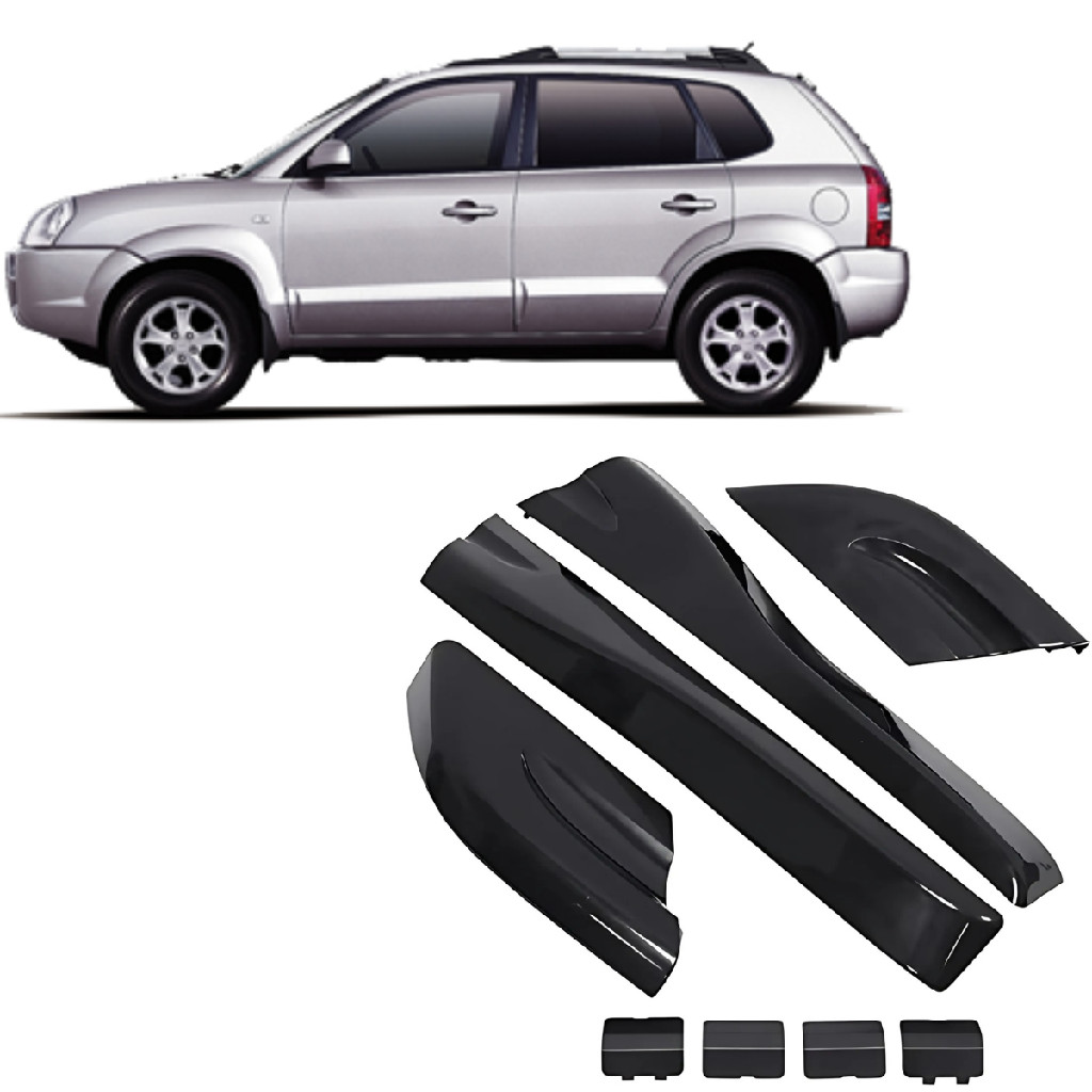 Kit Moldura Rack Suporte Teto Bagageiro Tucson 2005 2009 2010 2011 2012 2013 2014 2015 2016 Novo