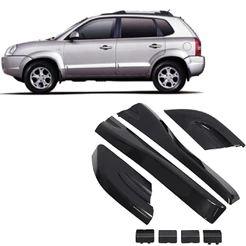 Kit Moldura Rack Suporte Teto Bagageiro Tucson 2005 2009 2010 2011 2012 2013 2014 2015 2016 Novo