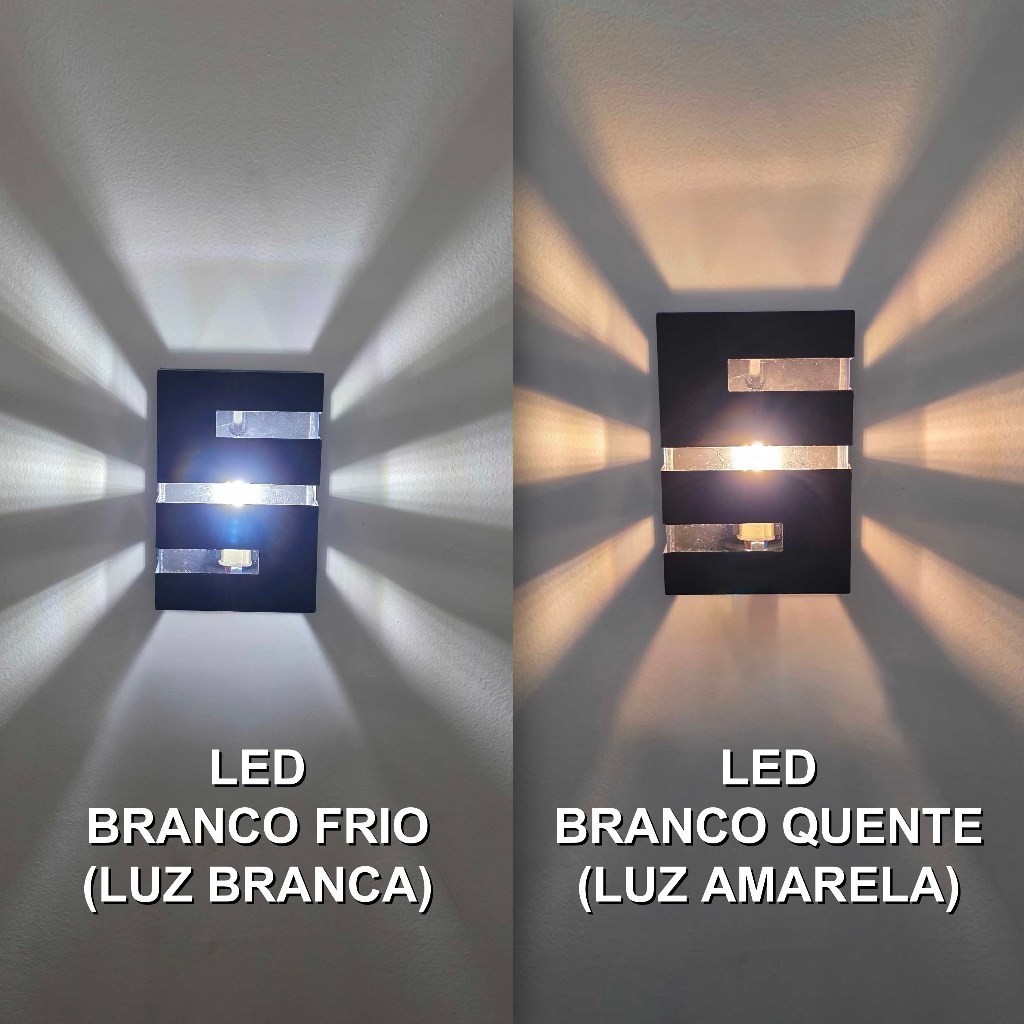 Kit Arandela Frisos e Facho para Uso Externo e Interno com LED Branco — foto 3