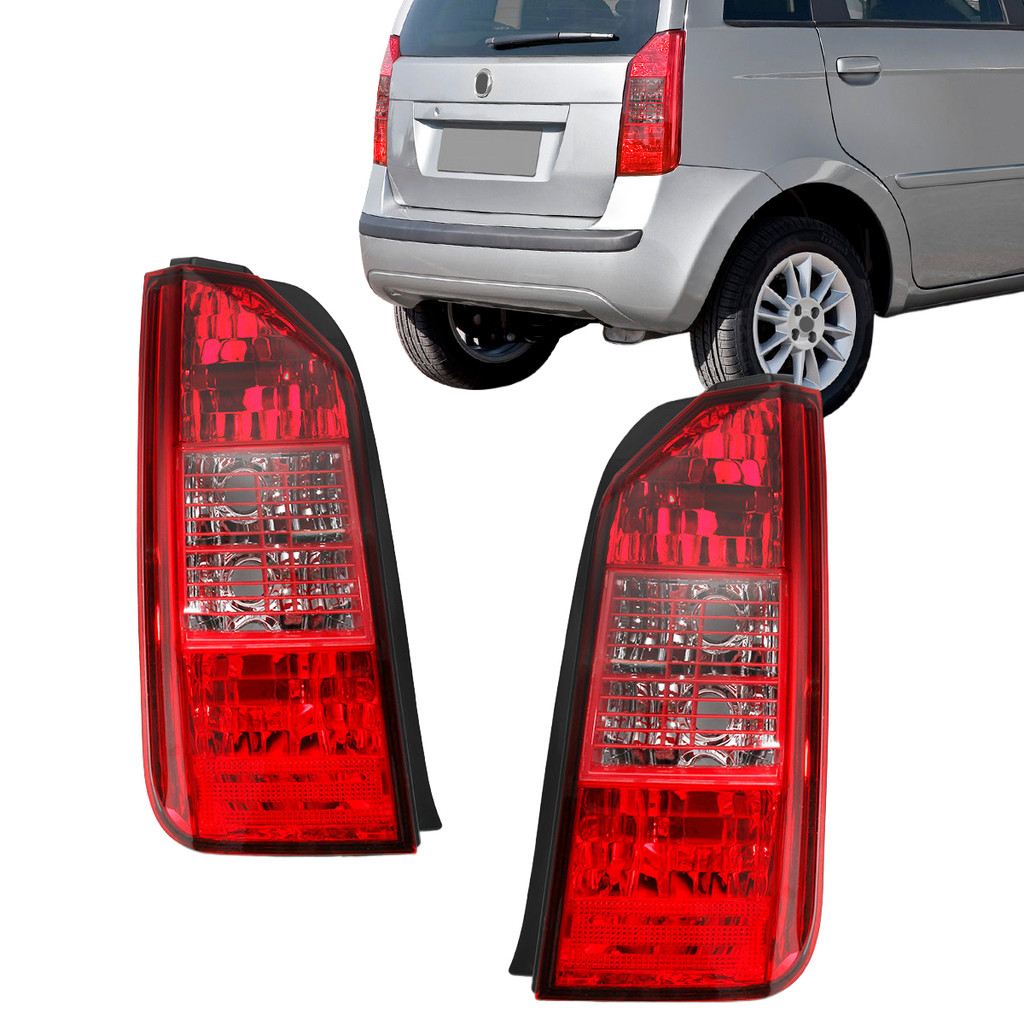 Par Lanterna Idea 2005 2006 2007 2008 2009 2010 Com Grade Vermelha em Oferta na Shopee